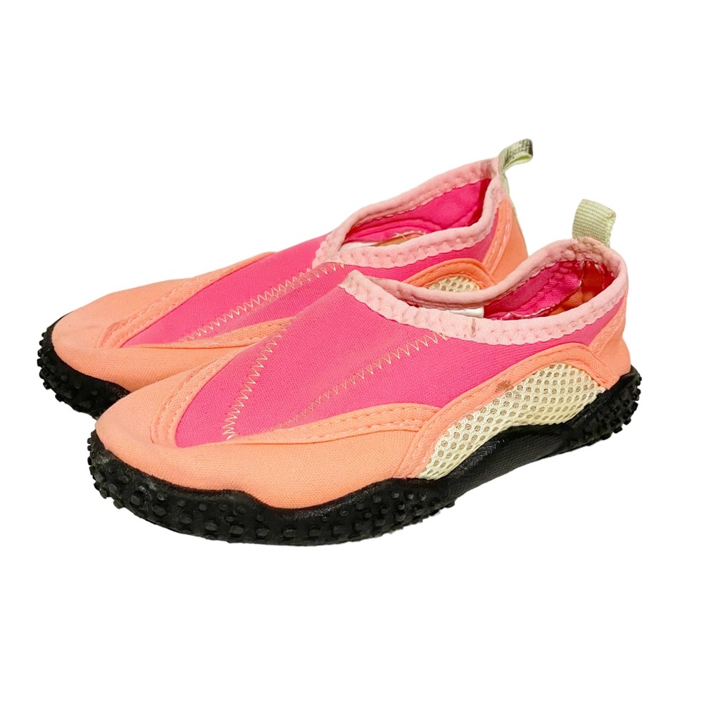 Airwalk Size 10 Girls Pink Coral Watersock Water Shoes Grip Bottoms